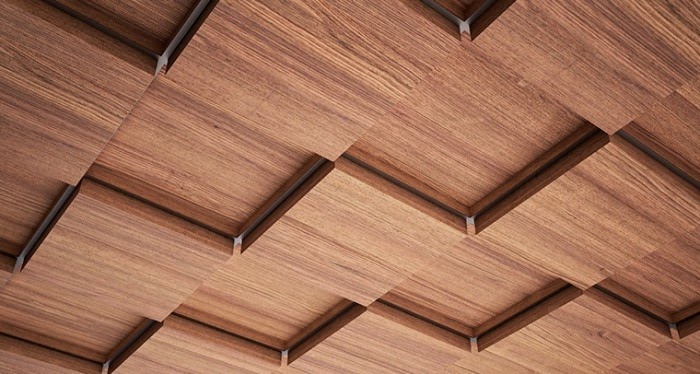 Ceiling Perforated Wooden Tiles Wall Slotted Wooden Panels