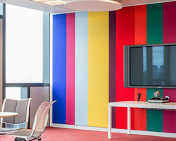 Stretched Acoustic Fabric Wall