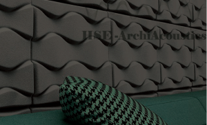 3D Polyester Wall Acoustic Panels